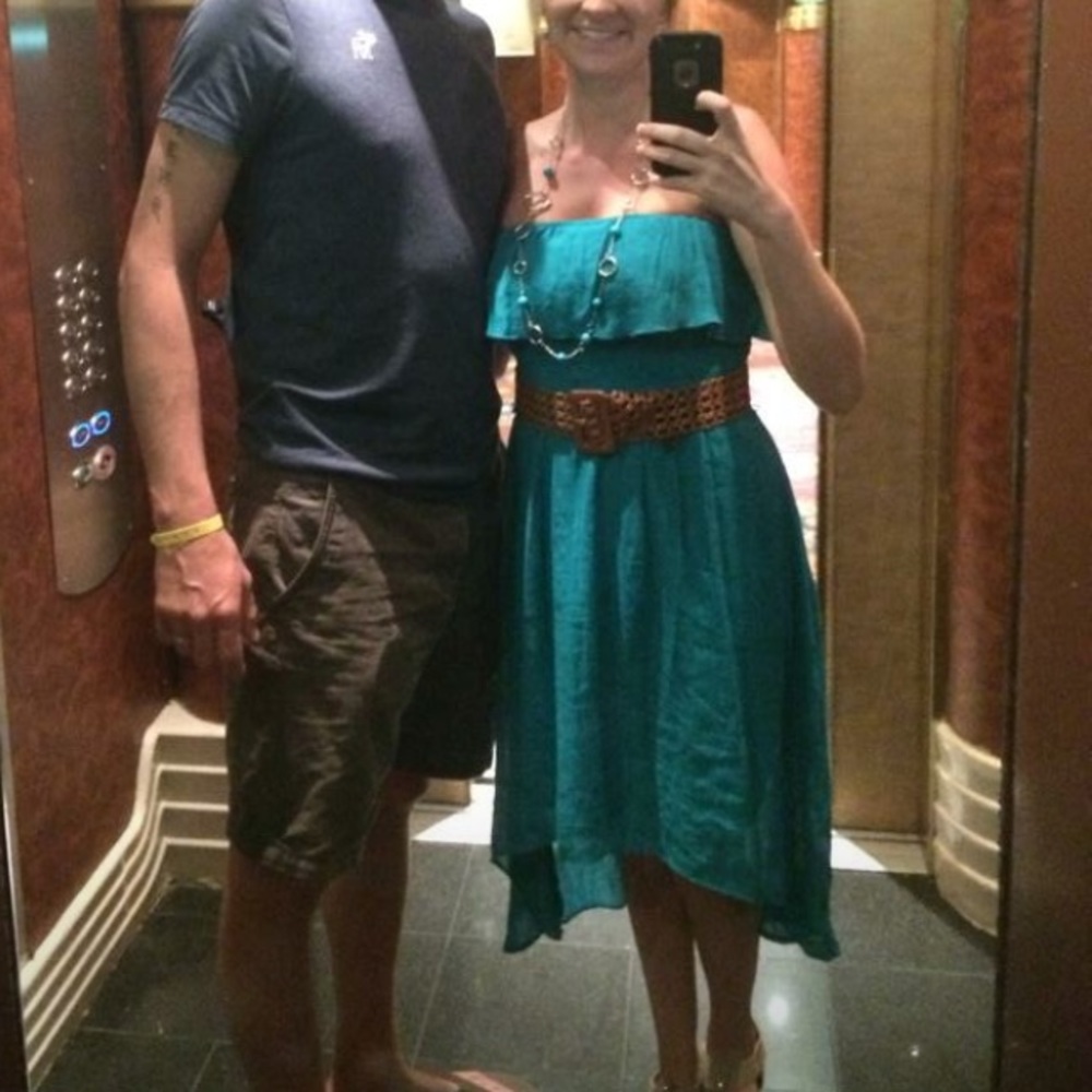 Turquoise dress
